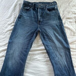 Women’s Etica Blue Straight-Leg Jeans